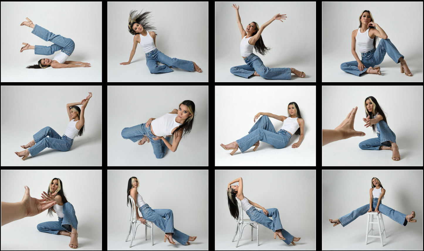 Casual Denim Fun - Stock Model Reference Pack