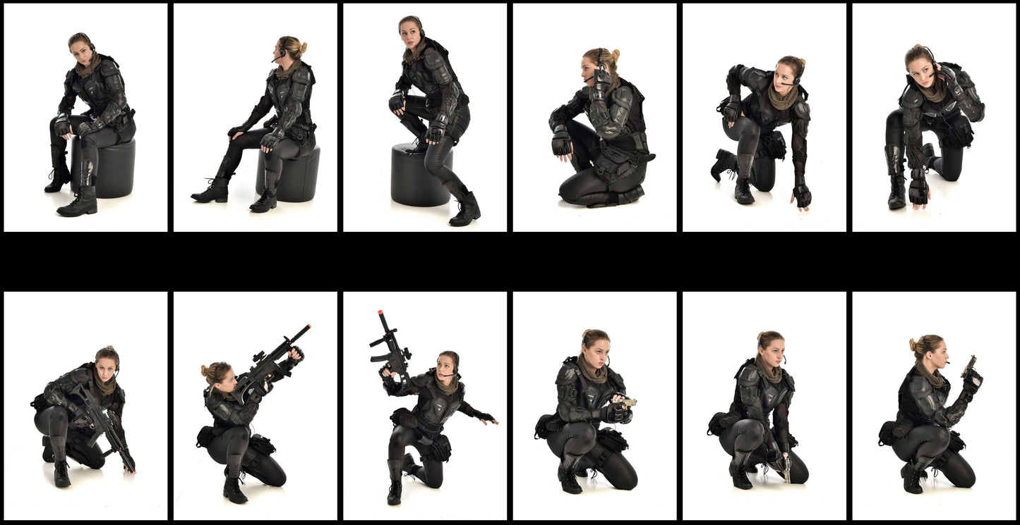 Sci Fi Soldier - Stock Model Reference Pack