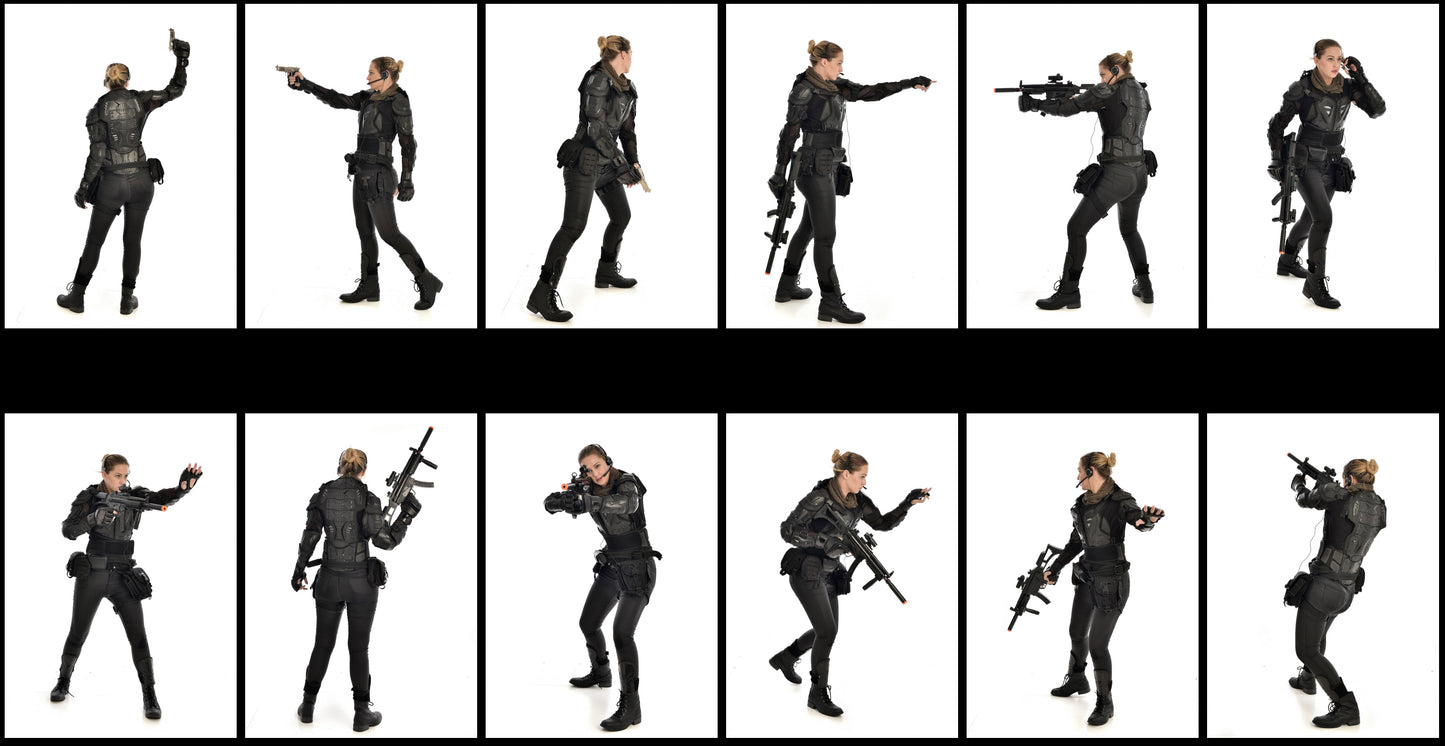 Sci Fi Soldier - Stock Model Reference Pack