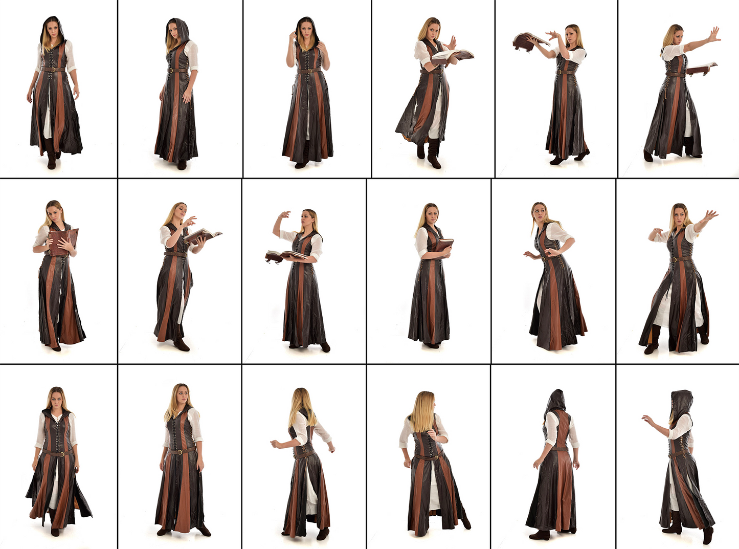 Fantasy Archer - Stock model reference pose pack