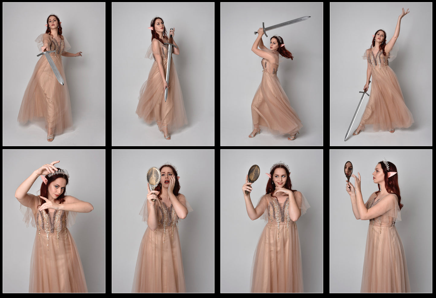 Fantasy Fae lady - Stock Model Pose Reference Pack