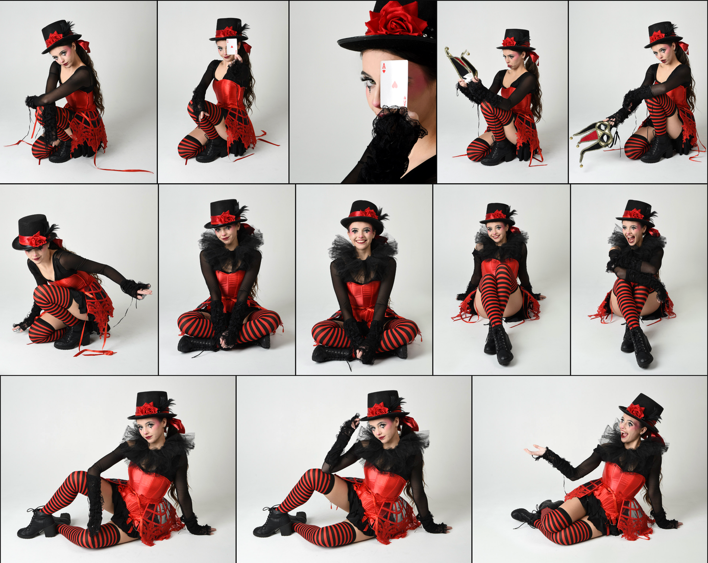 Circus Showgirl - Fantasy stock model reference pack