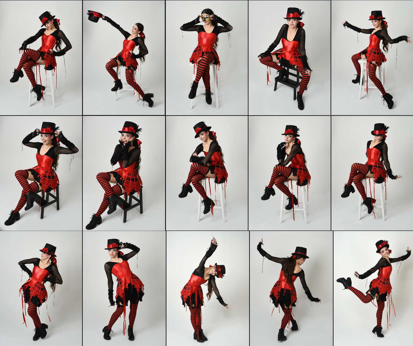 Circus Showgirl - Fantasy stock model reference pack