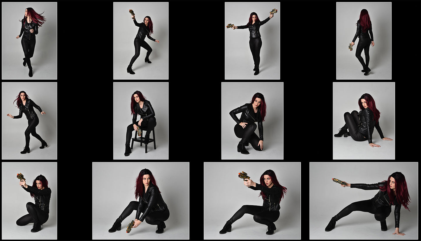 SciFi Dystopian Leather - Stock Model Reference Pack