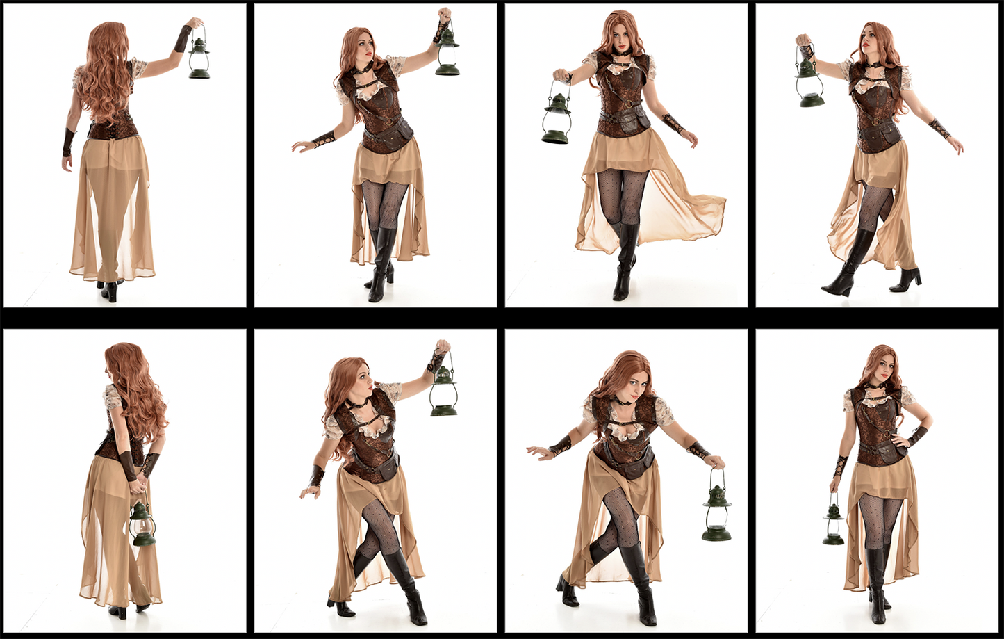 Steampunk Girl 2 - Stock Model Reference Pack