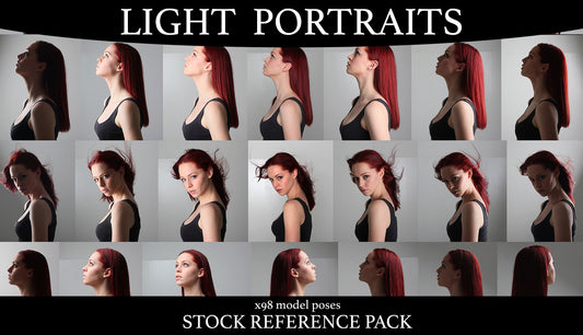 Lighting Portraits - Stock Model Reference Pack