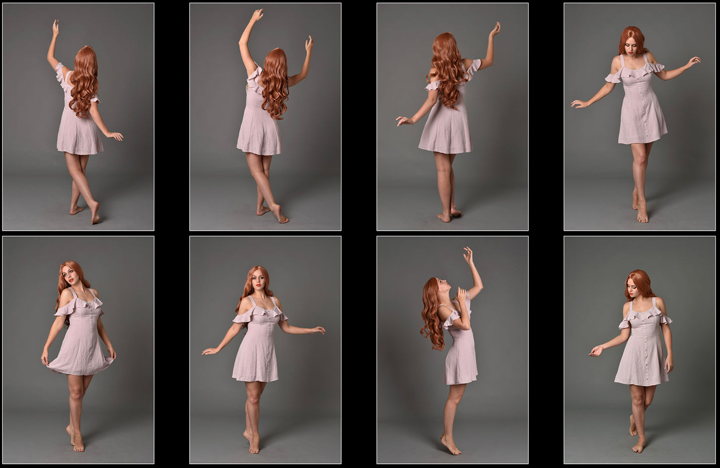 Purple Dress - Stock Model Reference Pack