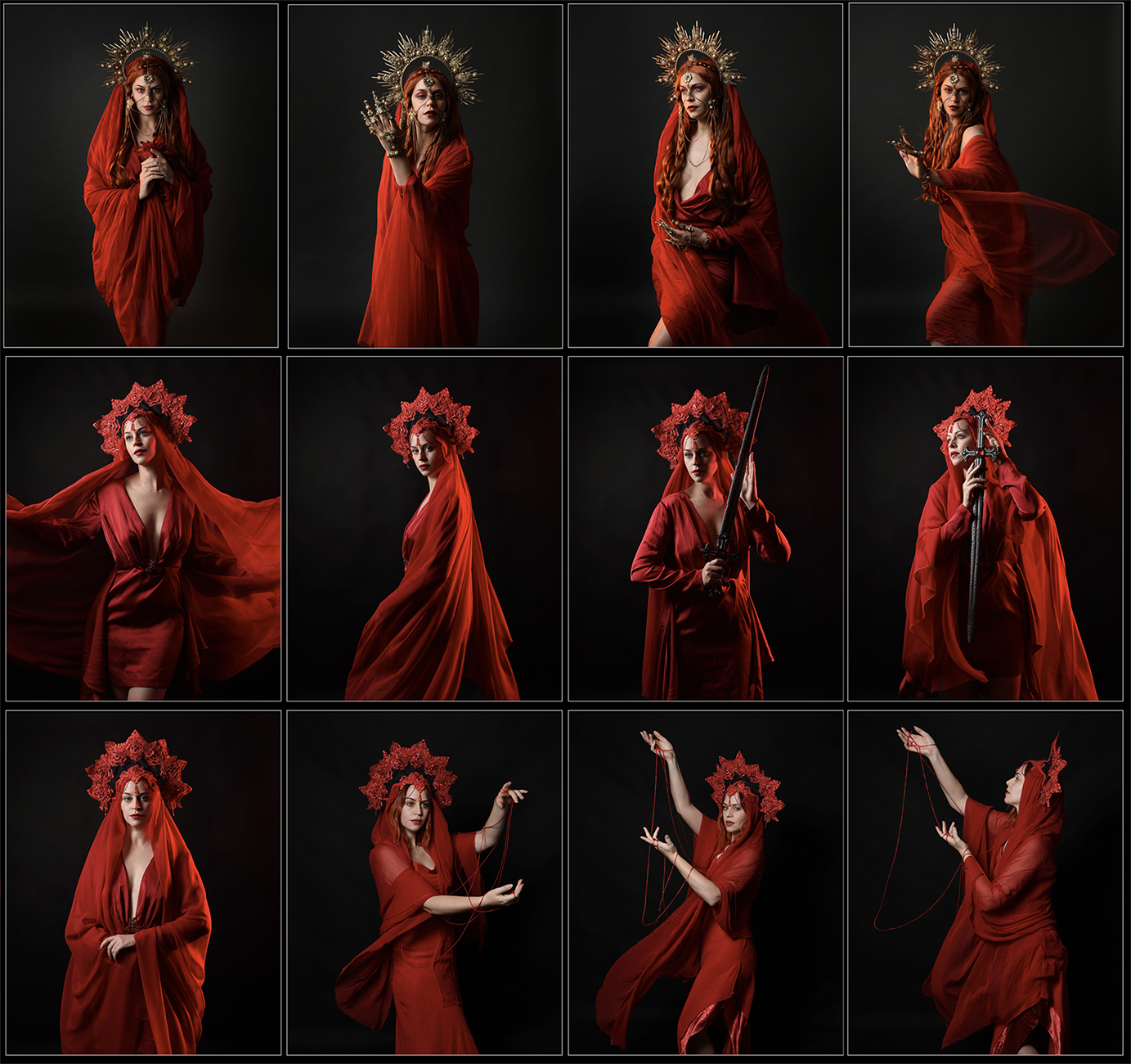 Red Priestess - Stock Model Reference Pack