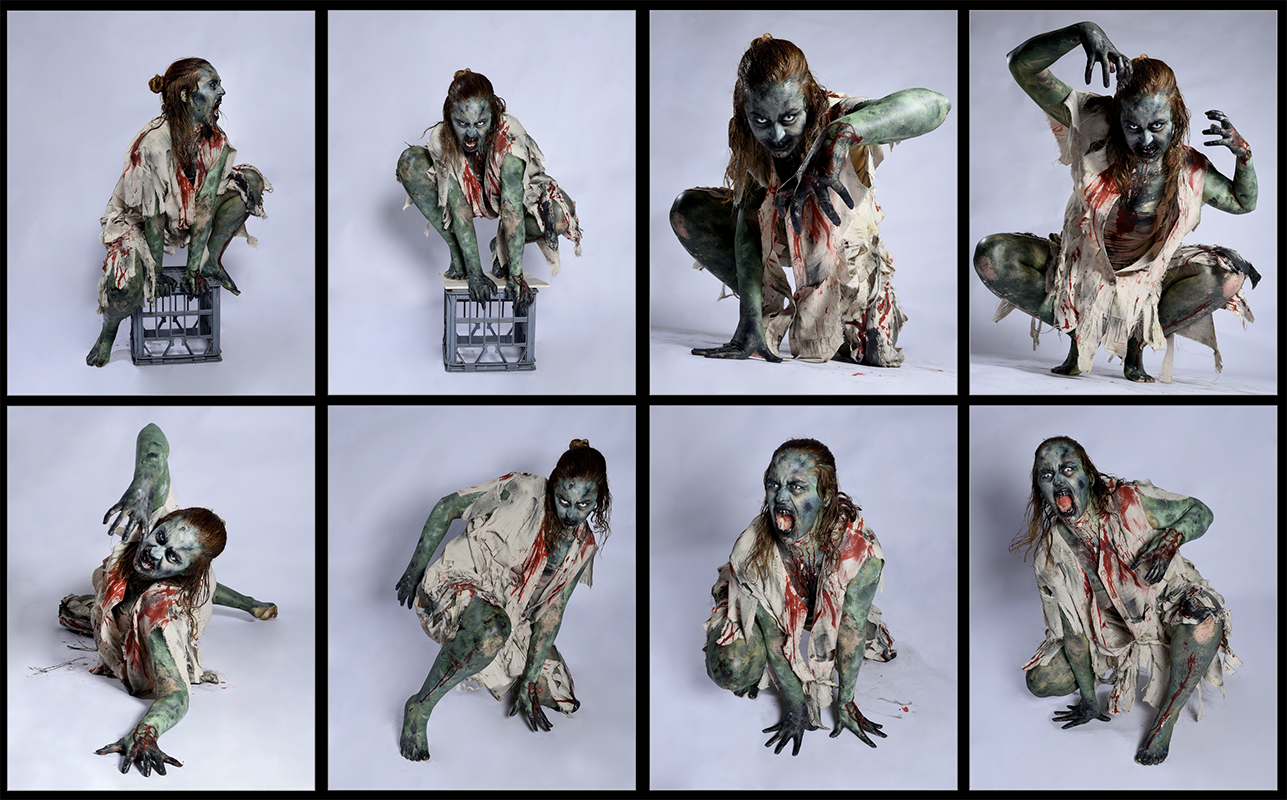 Zombie Monster - Halloween Stock Model Reference Pack