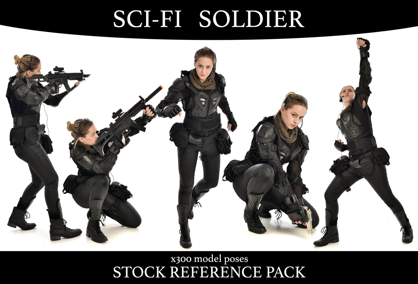 Sci Fi Soldier - Stock Model Reference Pack
