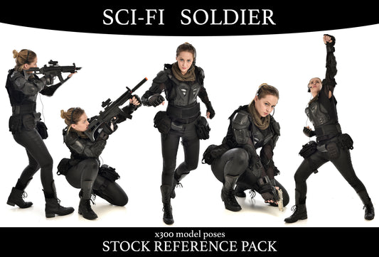 Sci Fi Soldier - Stock Model Reference Pack