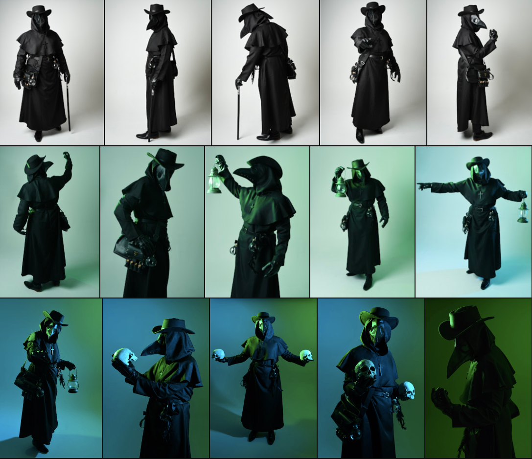 Plague Doctor - Fantasy stock model reference pack