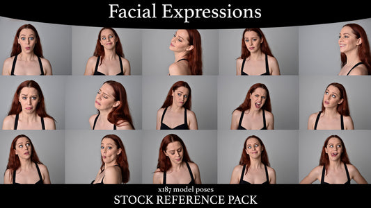 Facial Expressions  - Stock Model Reference Pack