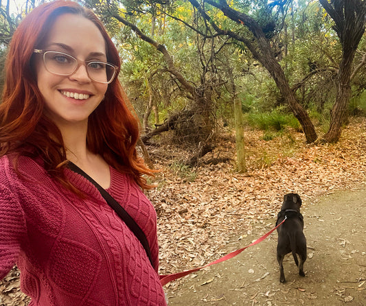 dog walk with nye