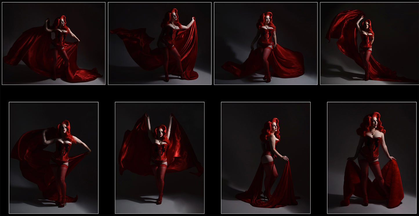 Red Burlesque - Stock Model  Reference Pack