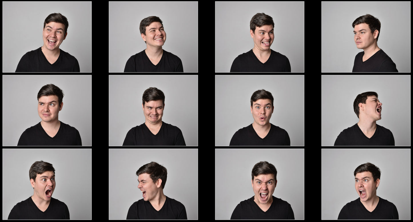 Facial Expressions with Jarryd -  Model Reference Pack