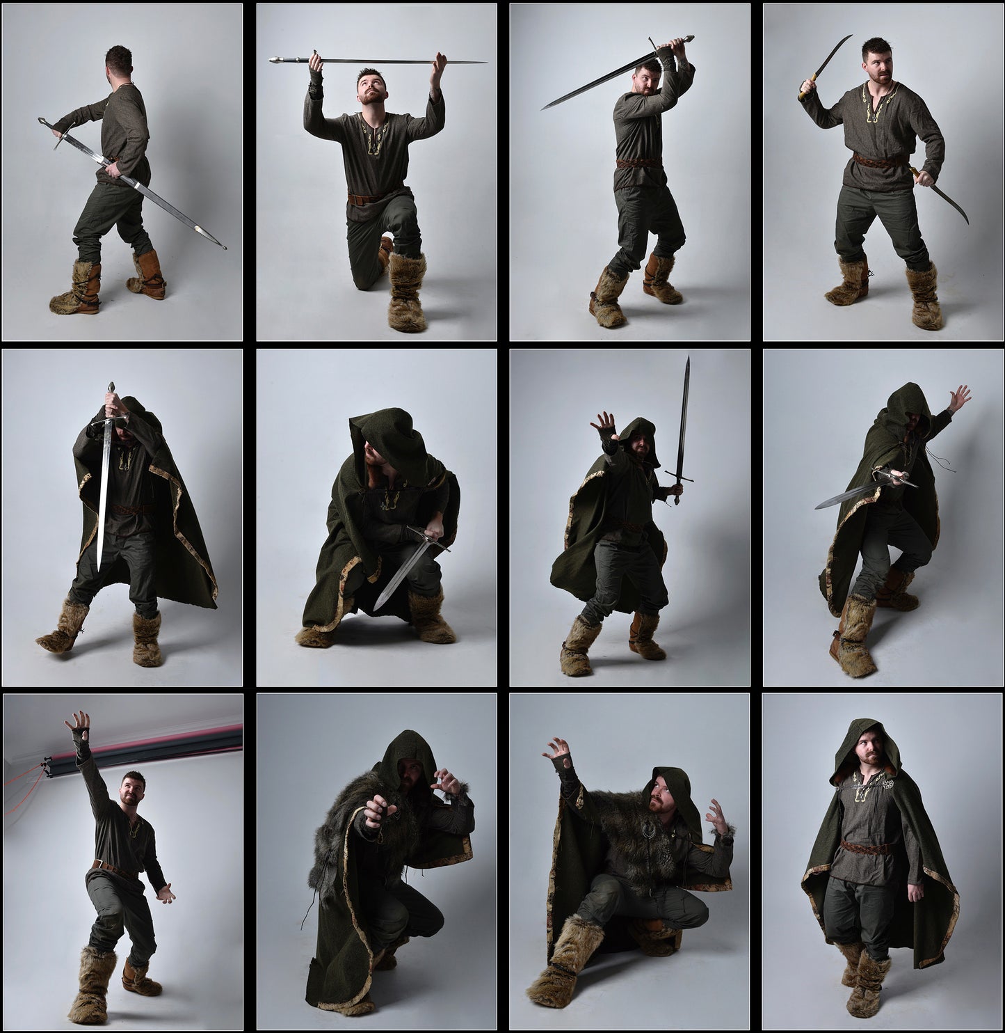 Medieval Warrior - Fantasy stock model Reference Pack