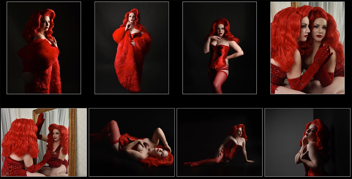 Red Burlesque - Stock Model  Reference Pack