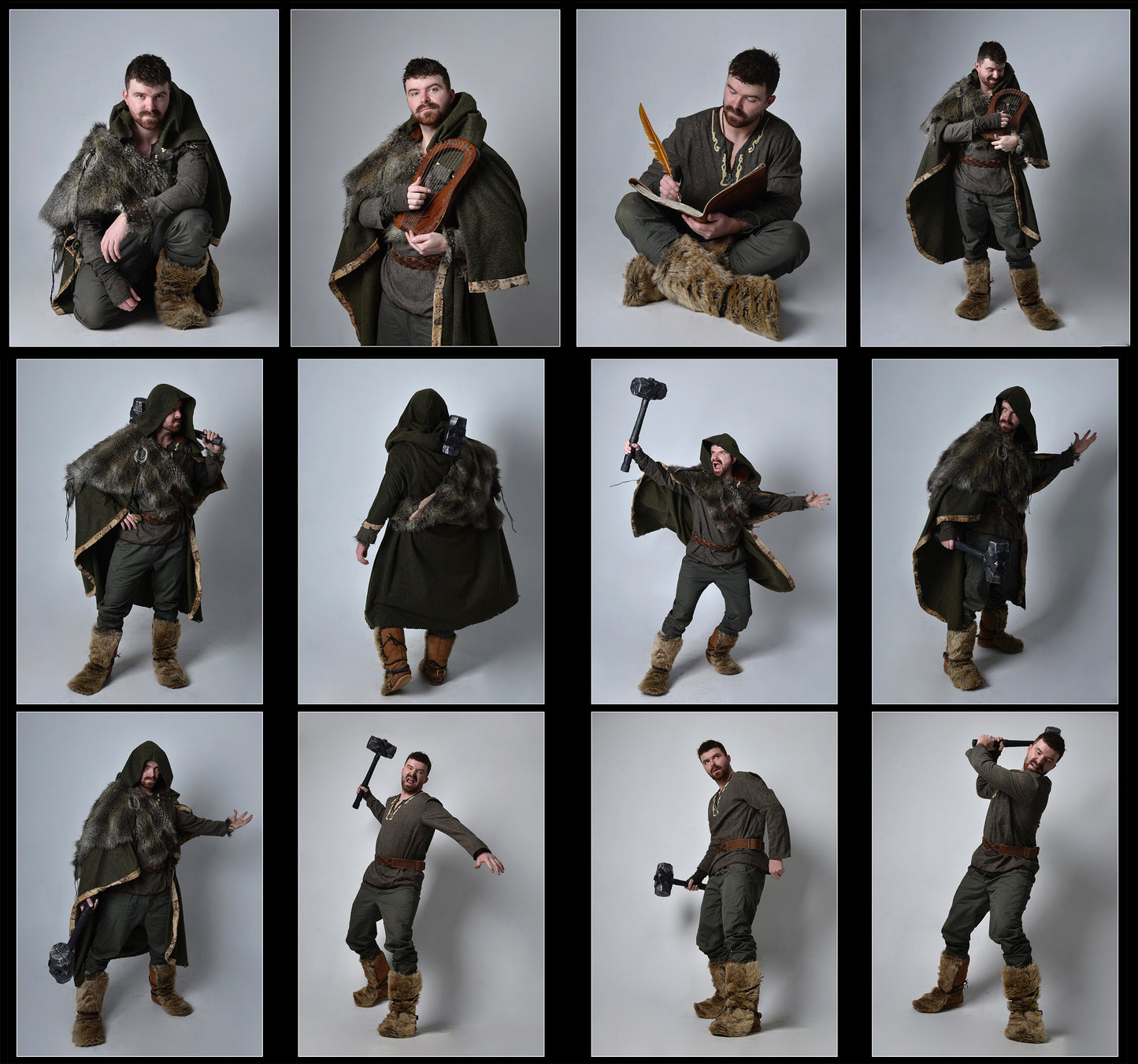 Medieval Warrior - Fantasy stock model Reference Pack