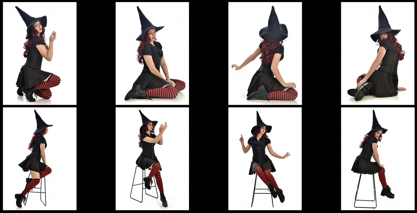 Witch Girl - Fantasy Stock Model Reference Pack