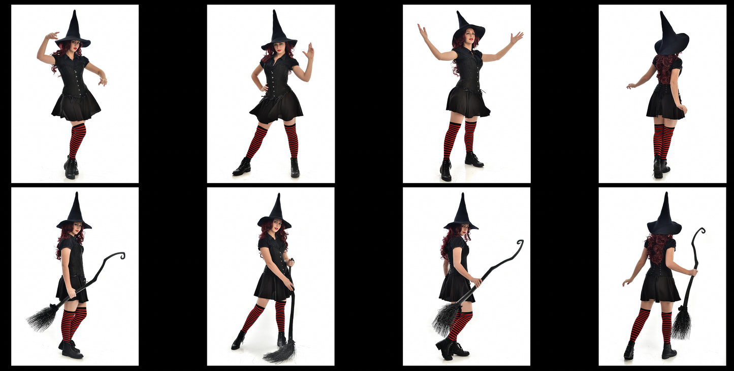 Witch Girl - Fantasy Stock Model Reference Pack