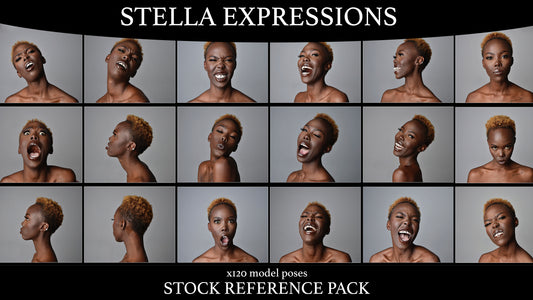 Facial Expressions with Stella - Stock Model Reference Pack