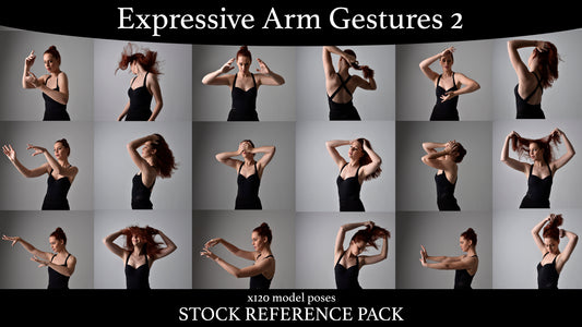 Arm Gestures 2- Stock model reference pack