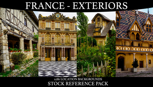 France Exteriors - Location Background Reference Pack