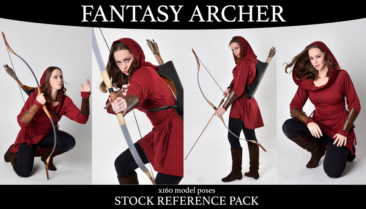 Fantasy archery adventure - Stock model reference pack