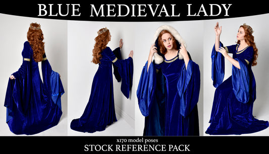 Blue Medieval Fantasy - Stock model reference pack