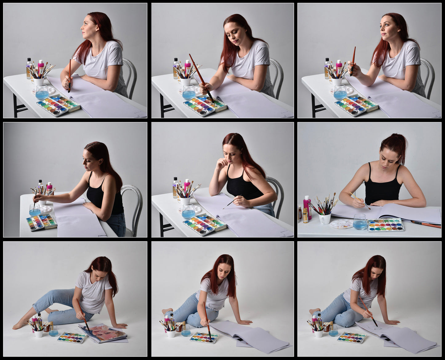 Artist painter - Stock model reference pack