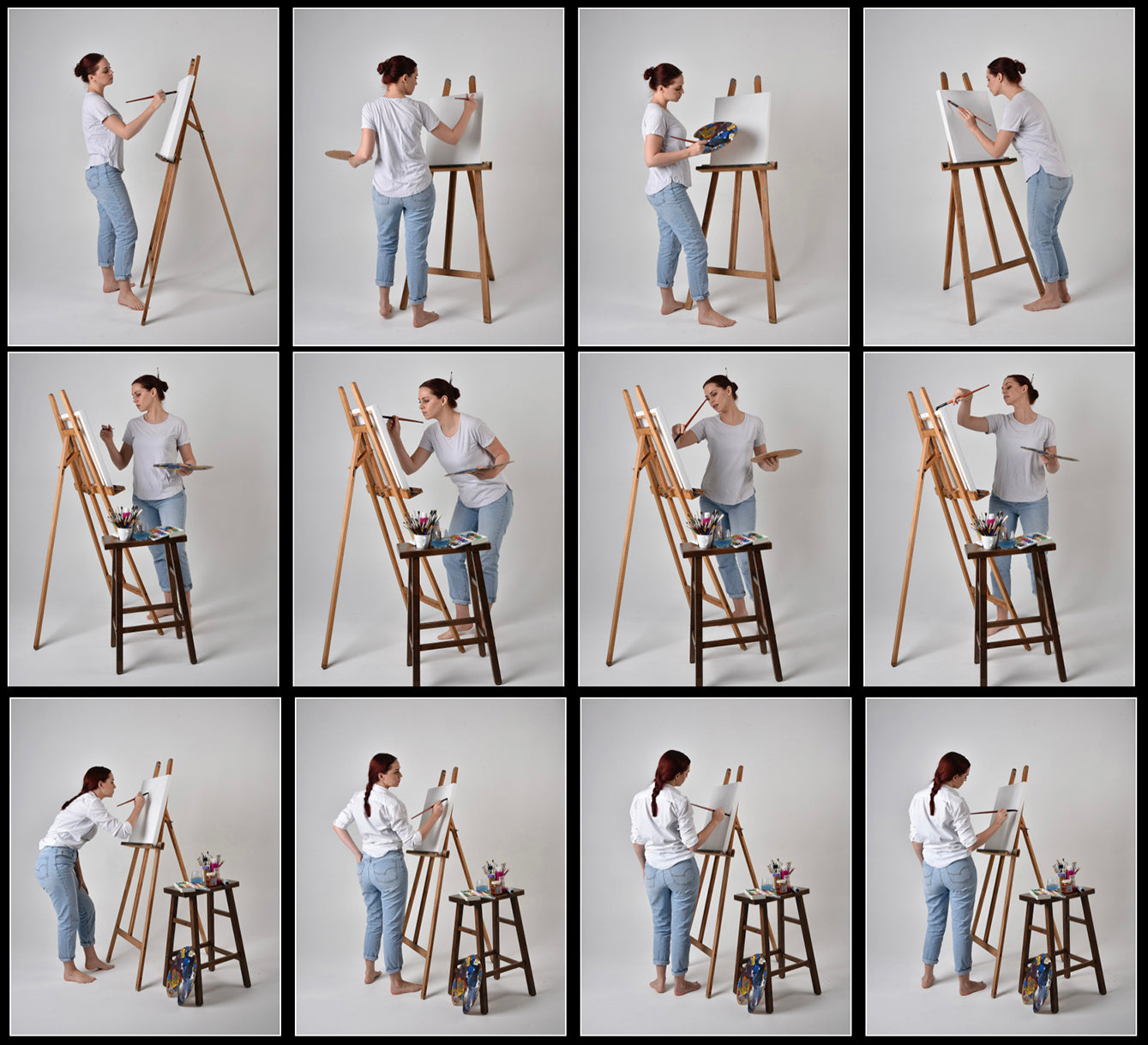 Artist painter - Stock model reference pack