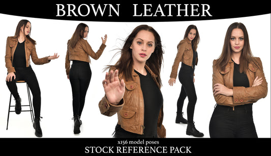 Brown leather basic - Stock model reference pack