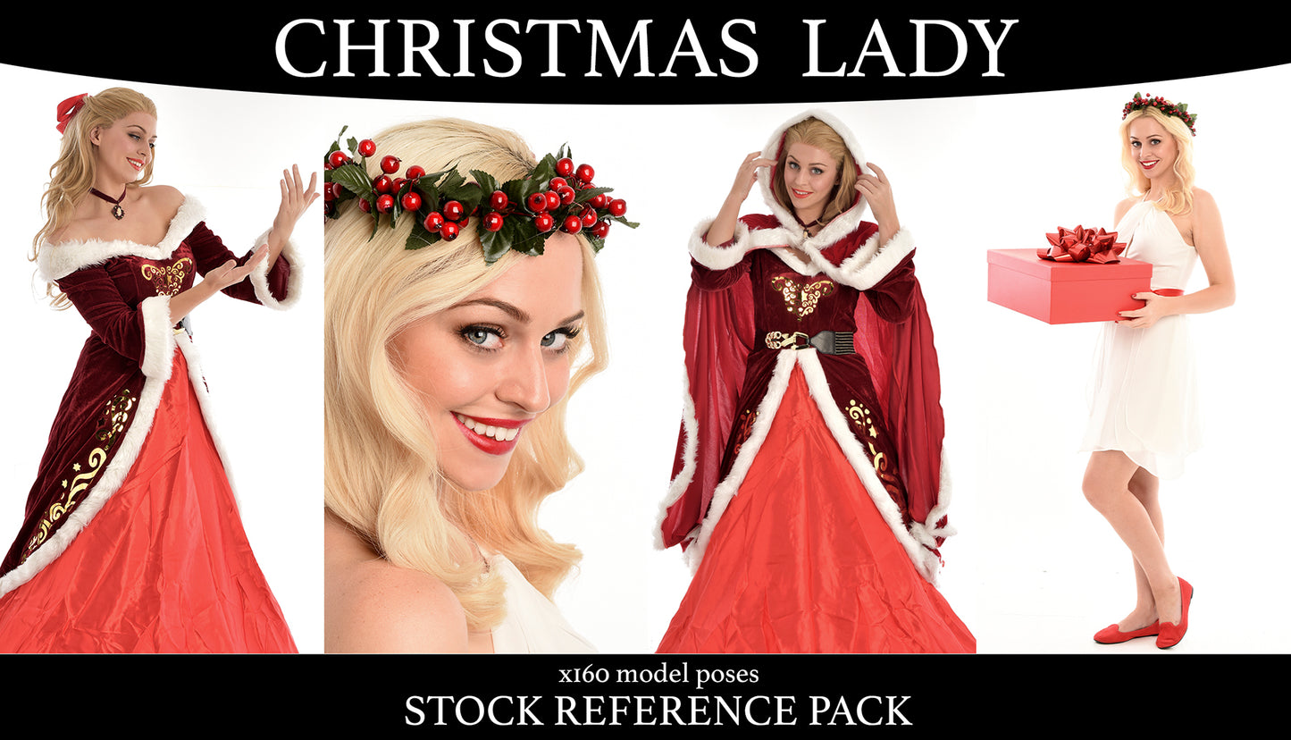 Christmas Lady - Stock Model Reference Pack