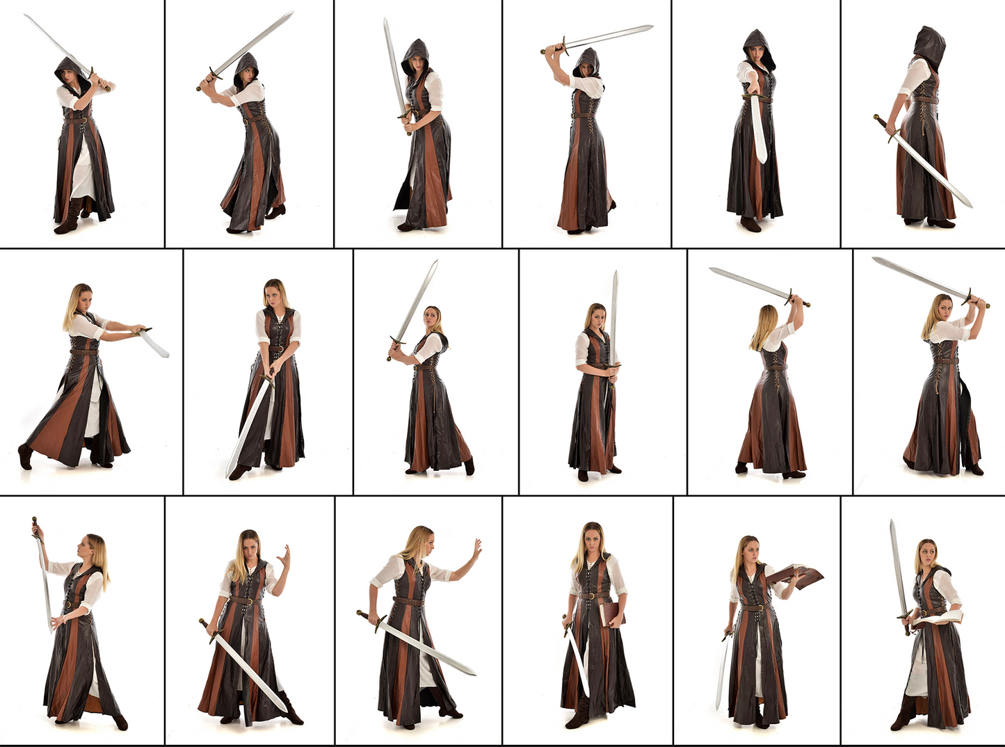 Fantasy Archer - Stock model reference pose pack