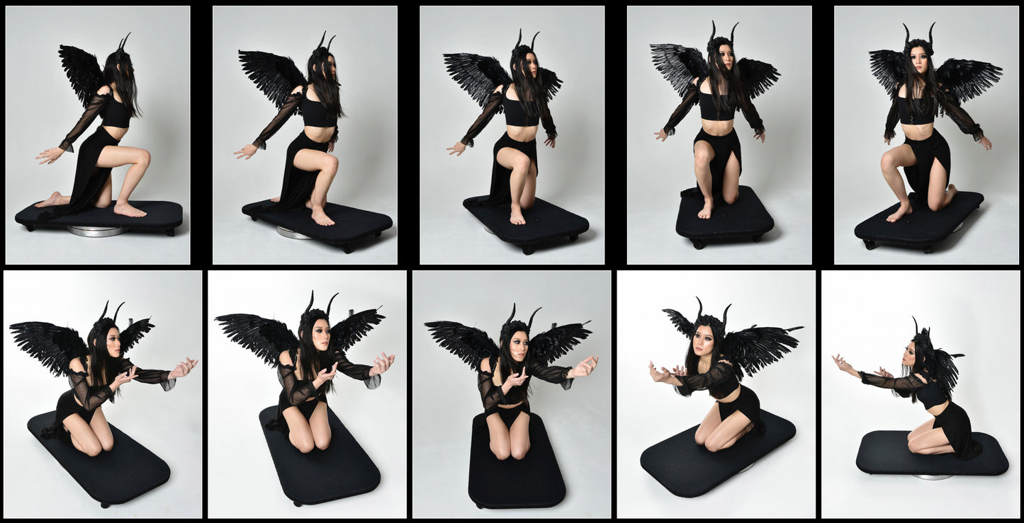 Dark Angel Tiana - Fantasy Stock Model Pose Reference Pack