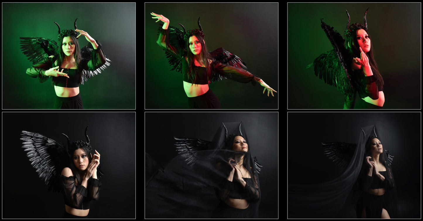 Dark Angel Tiana - Fantasy Stock Model Pose Reference Pack