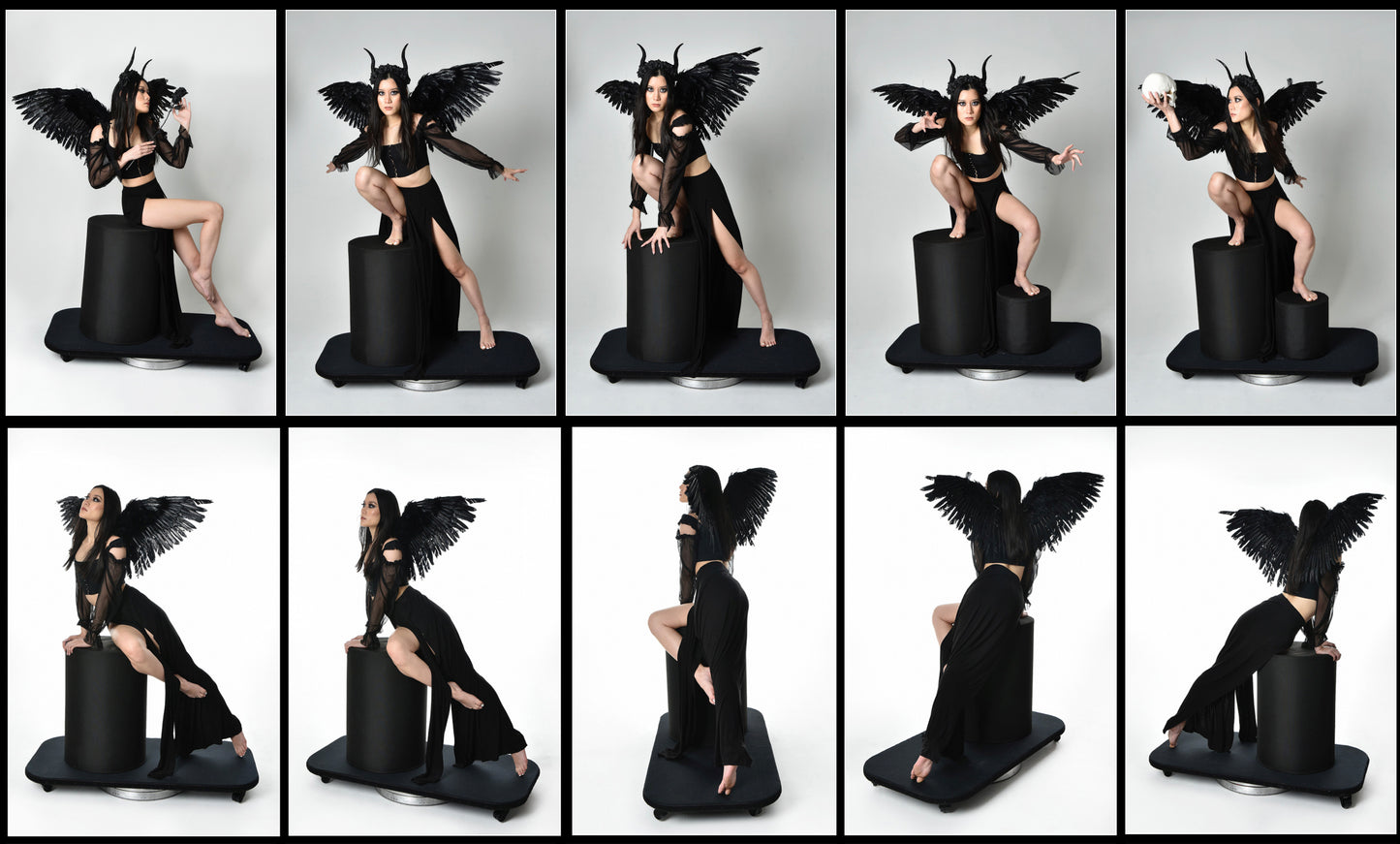 Dark Angel Tiana - Fantasy Stock Model Pose Reference Pack