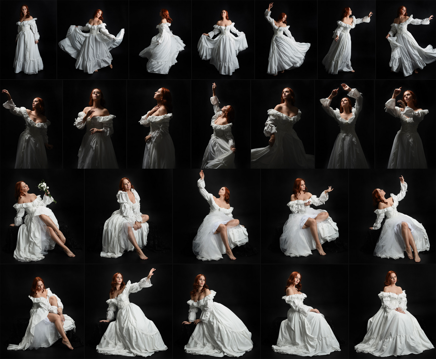 Gothic Gown - Stock Model Pose Reference Pack