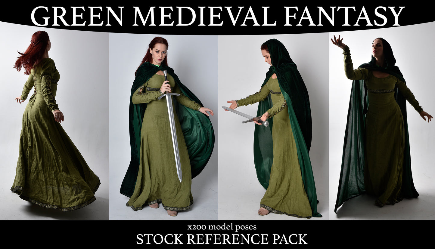 Green Medieval Fantasy - Stock model reference pack