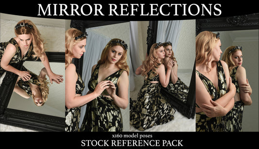 Mirror & Reflections  - Stock model pose reference pack