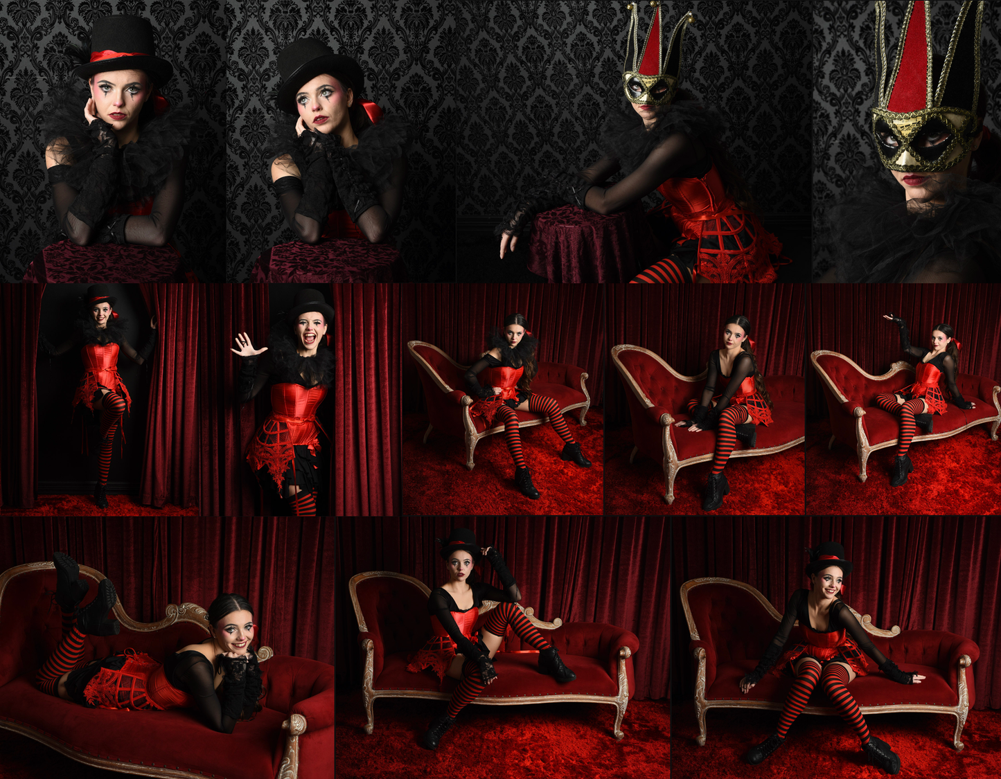 Circus Showgirl - Fantasy stock model reference pack