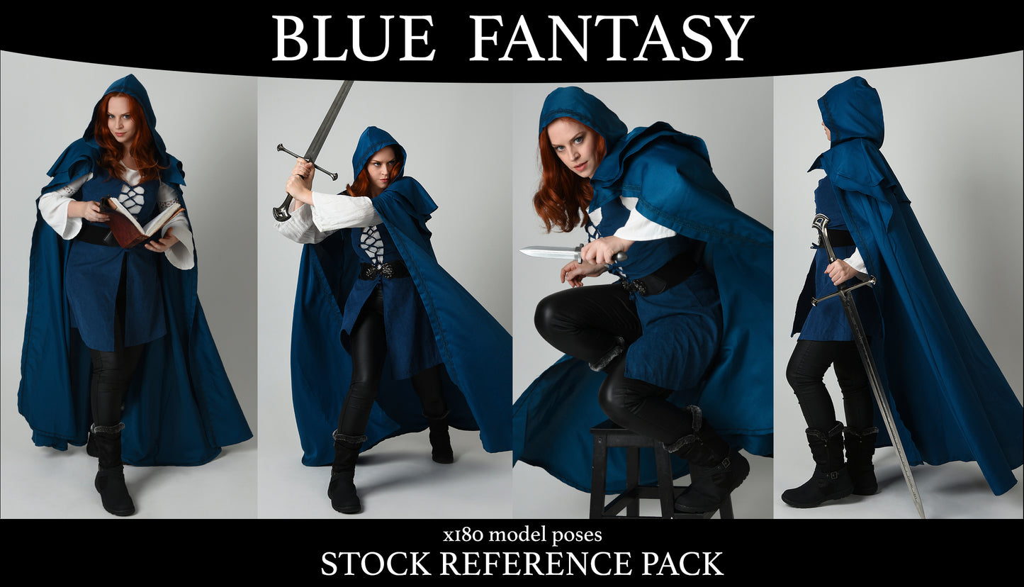 Blue Fantasy Adventure - Stock model reference pack