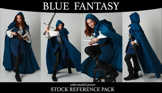 Blue Fantasy Adventure - Stock model reference pack