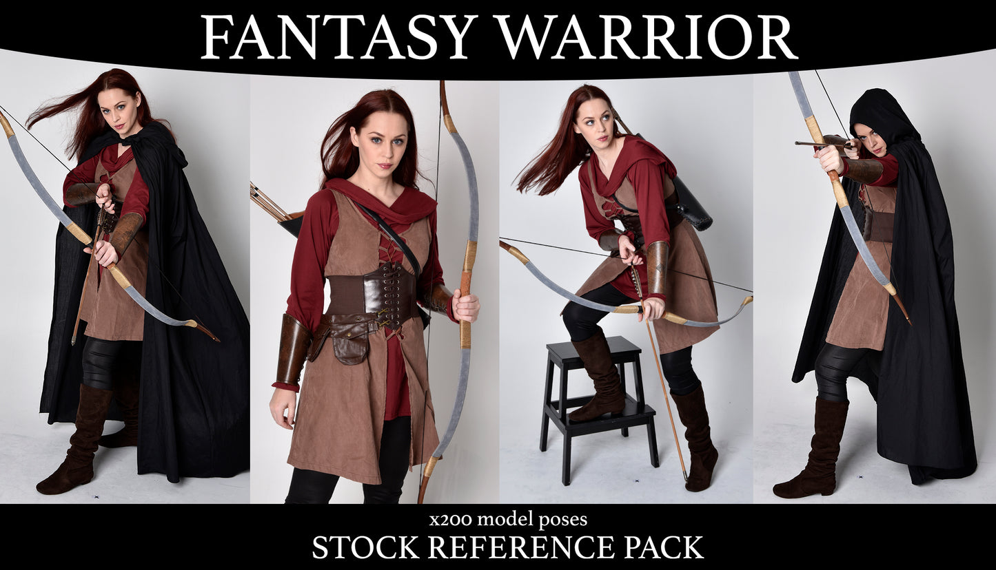 Fantasy warrior  - Stock model reference pack