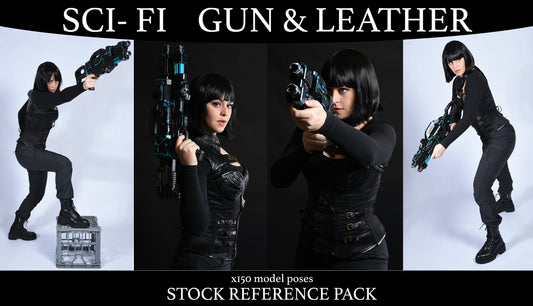 Sci Fi Guns and Leather - Stock Model Reference Pack