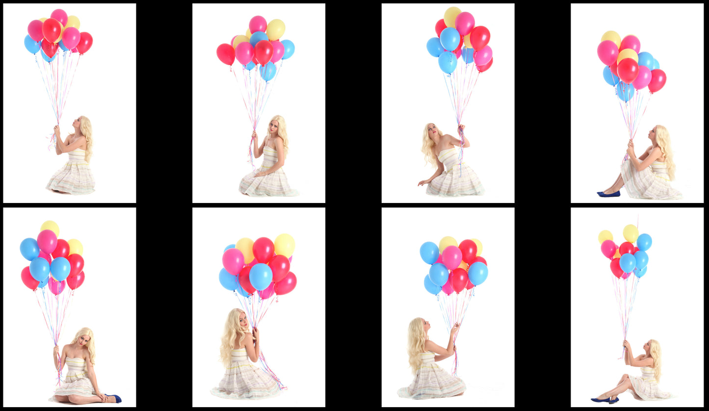 Girl with Balloons - Stock Model Reference Pack