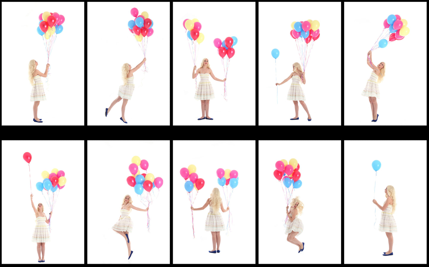 Girl with Balloons - Stock Model Reference Pack