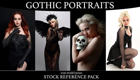 Gothic Portraits - Stock Model Reference Pack