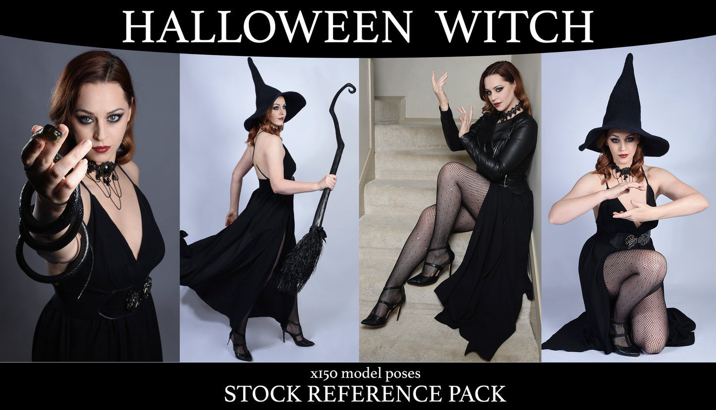 Halloween Witch - Stock Model Reference Pack